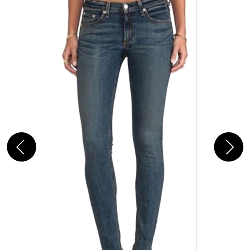 Rag & Bone Augusta Wash Skinny Jeans - Size 26